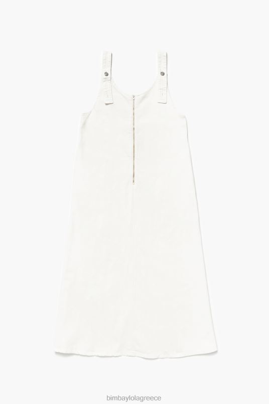 είδη ένδυσης Bimba Y Lola τζιν φόρεμα L2L28180 υπόλευκο