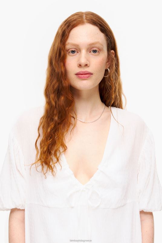 είδη ένδυσης Bimba Y Lola μακρύ φόρεμα L2L28183 άσπρο