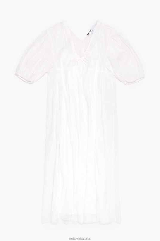 είδη ένδυσης Bimba Y Lola μακρύ φόρεμα L2L28183 άσπρο