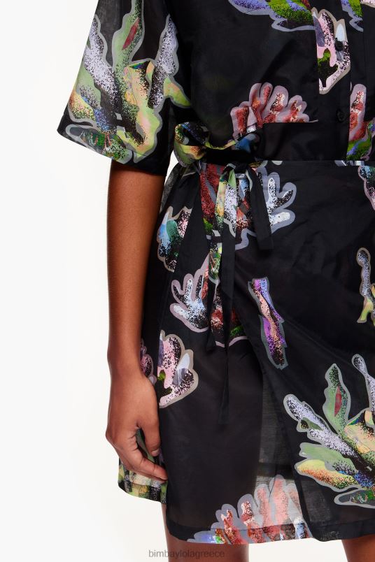 είδη ένδυσης Bimba Y Lola Φόρεμα σαρόνγκ με κοραλί στάμπα L2L28185 γκρί