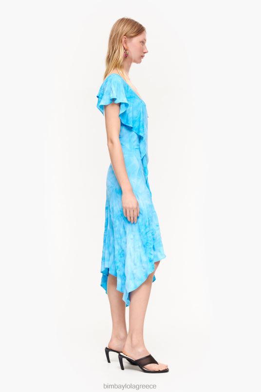 είδη ένδυσης Bimba Y Lola υγρό μίντι φόρεμα L2L28191 μπλε