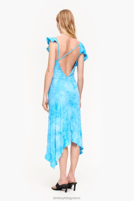 είδη ένδυσης Bimba Y Lola υγρό μίντι φόρεμα L2L28191 μπλε