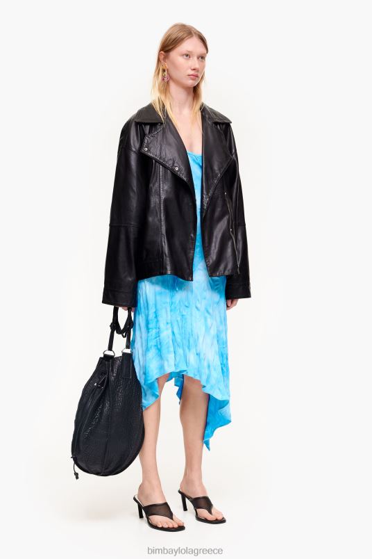 είδη ένδυσης Bimba Y Lola υγρό μίντι φόρεμα L2L28191 μπλε