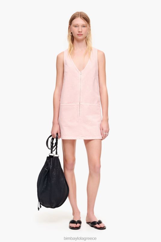 είδη ένδυσης Bimba Y Lola ελαφρύ κοντό τζιν φόρεμα L2L28192 ροζ