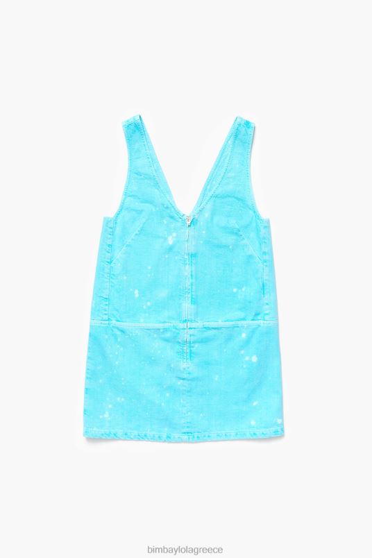 είδη ένδυσης Bimba Y Lola κοντό τζιν φόρεμα L2L28193 τουρκουάζ