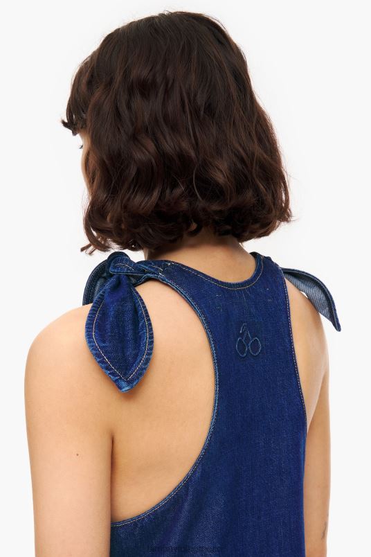 είδη ένδυσης Bimba Y Lola Σκούρο τζιν φόρεμα σε γραμμή L2L28202 μπλε