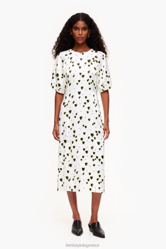 είδη ένδυσης Bimba Y Lola Μίντι υγρό φόρεμα με μικρά στάμπα L2L28203 καρδιές