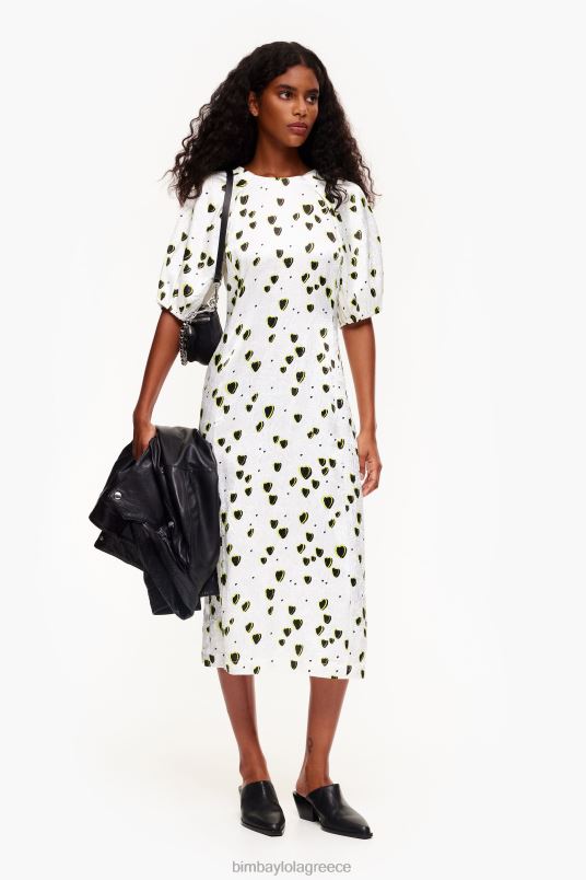 είδη ένδυσης Bimba Y Lola Μίντι υγρό φόρεμα με μικρά στάμπα L2L28203 καρδιές