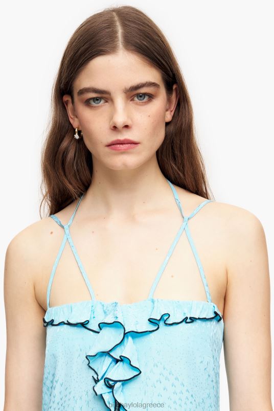 είδη ένδυσης Bimba Y Lola υγρό μίντι φόρεμα L2L28231 μπλε