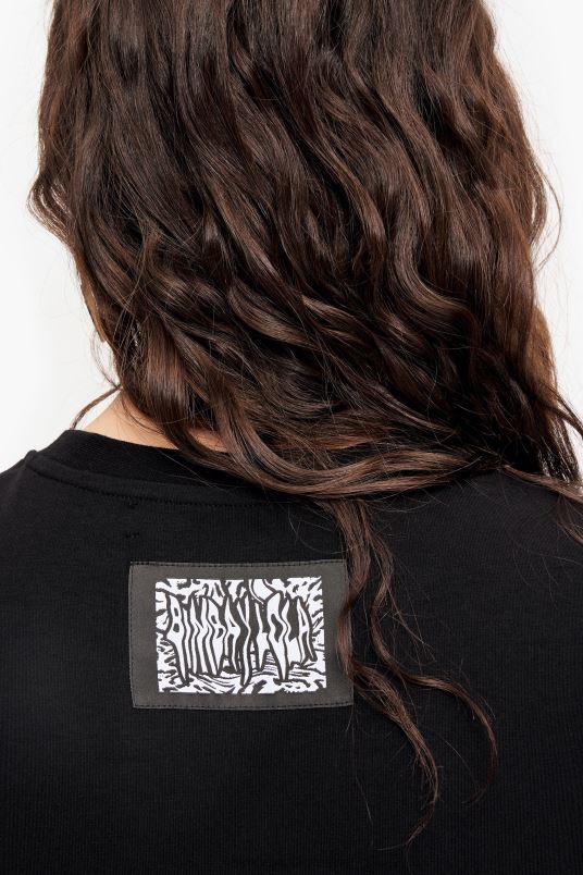 είδη ένδυσης Bimba Y Lola Μίντι μπλουζάκι φόρεμα με λουλούδια γκράφιτι L2L28235 μπλε