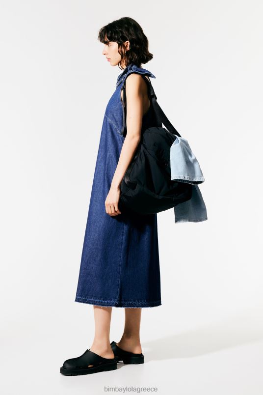 είδη ένδυσης Bimba Y Lola Σκούρο τζιν φόρεμα σε γραμμή L2L28511 μπλε