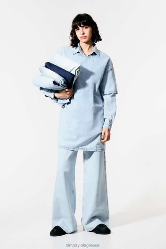 είδη ένδυσης Bimba Y Lola τζιν μίνι φόρεμα L2L28539 μπλε