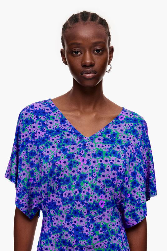 είδη ένδυσης Bimba Y Lola μίντι φόρεμα full print L2L28209 λουλούδια