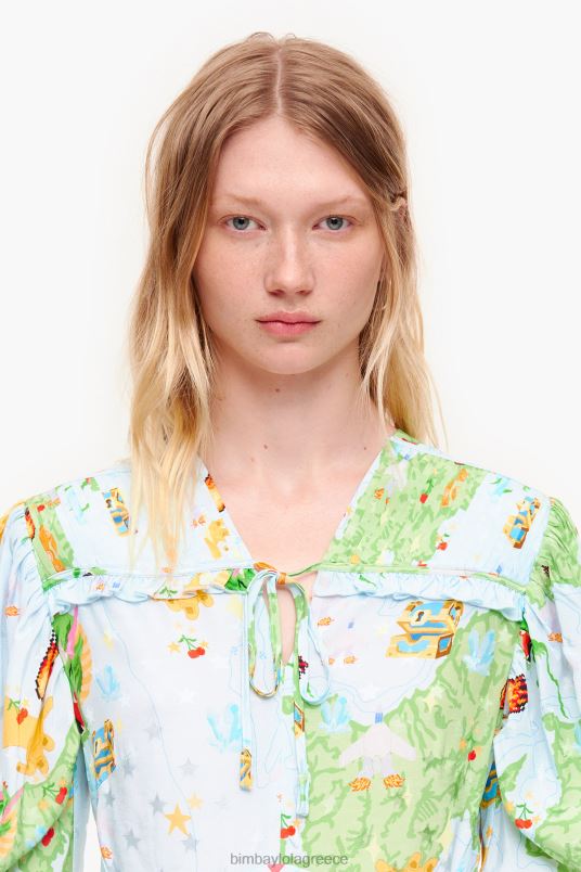 είδη ένδυσης Bimba Y Lola κοντό vigo game print φόρεμα ζακάρ L2L28198 υγρό