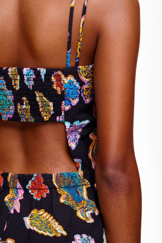 είδη ένδυσης Bimba Y Lola μακρύ φόρμα ψαριού θαλασσινού υγρού L2L28177 μαύρος