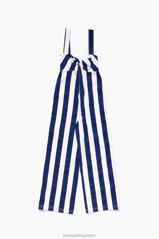 είδη ένδυσης Bimba Y Lola τζιν ριγέ ολόσωμη φόρμα L2L28212 μπλε