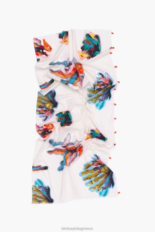 είδη ένδυσης Bimba Y Lola κοντό βαμβακερό κοραλί σαρόνγκ L2L281206 ελεφαντόδοντο