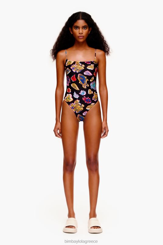 είδη ένδυσης Bimba Y Lola μαγιό με στάμπα ψαριού L2L28874 μαύρος