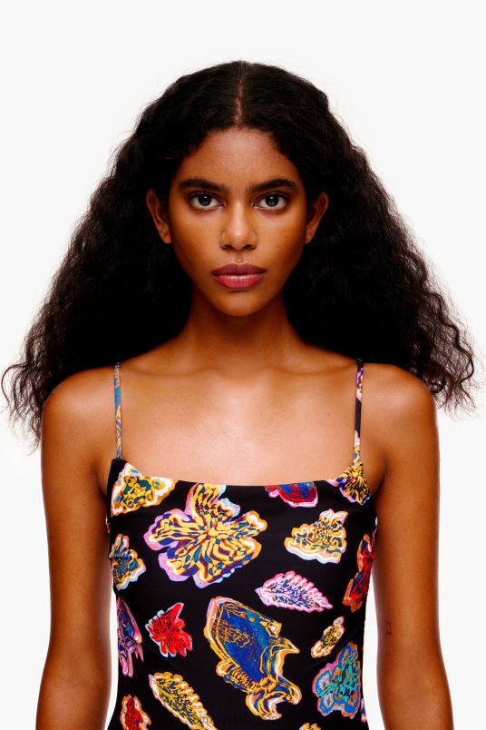 είδη ένδυσης Bimba Y Lola μαγιό με στάμπα ψαριού L2L28874 μαύρος